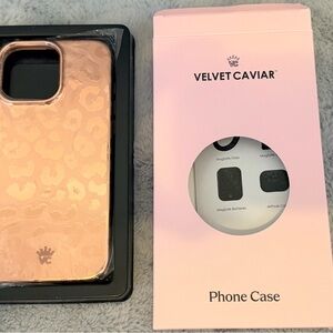 Velvet Caviar Rose Gold Leopard Phone Case iPhone 16 Pro Max